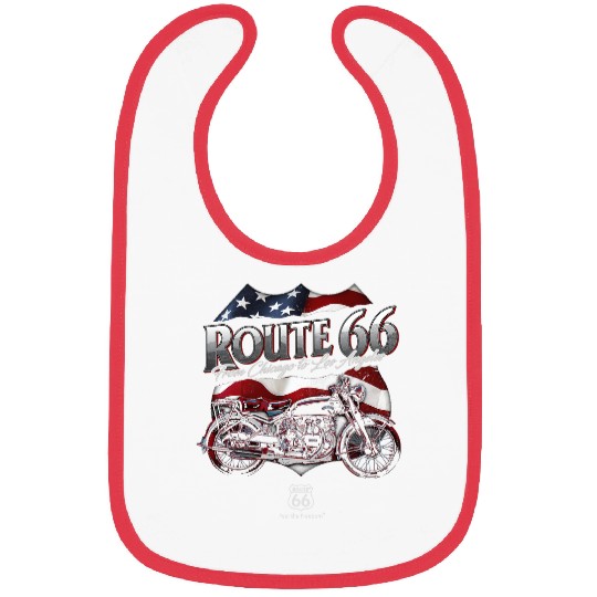 Route 66 US Flag 2Motorcycle Bibs