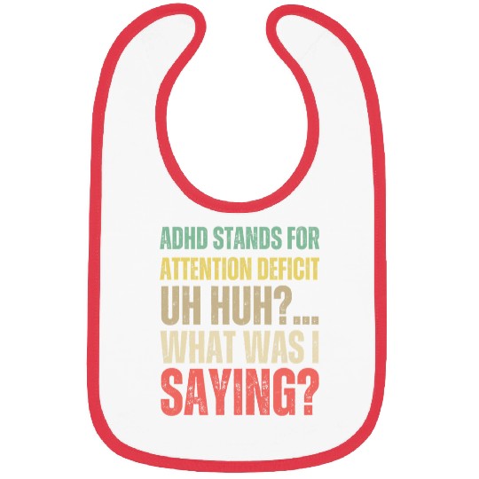 ADHD Ribbon Awareness Warrior Bibs