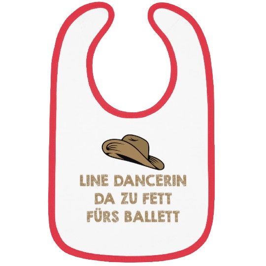 Ballerina Western Boots Cowboy Hat Funny Gift Idea Bibs