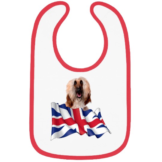 Union Jack Flag Dog Afghan Hound 2 Bibs