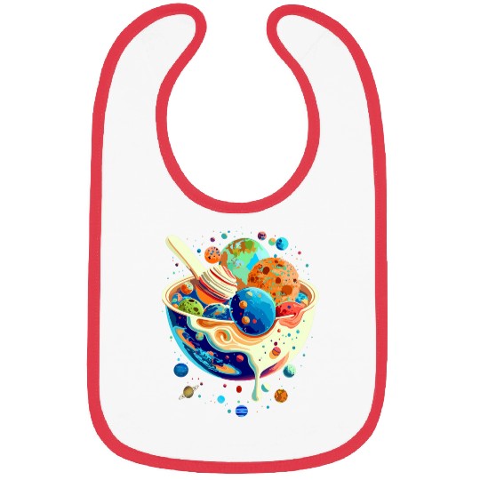 Astronomy Milky Way Ice Cream Cereal Galaxy Space Science Bibs