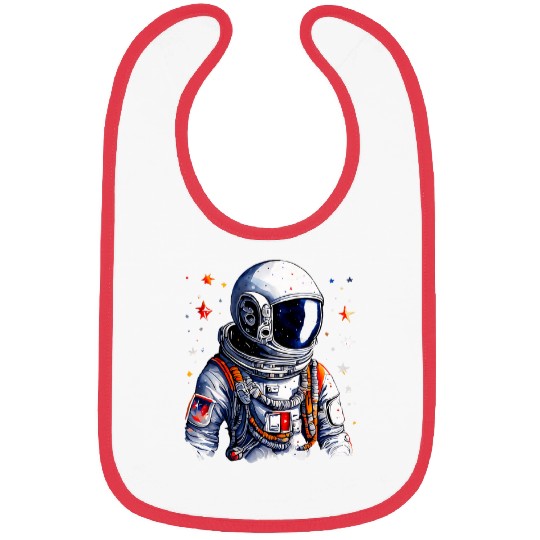 Astronaut Space Explorer Cosmic Adventure Stars Graphic Bibs