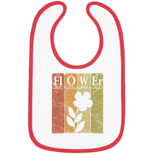 Flower Periodic Table Elements Flowers Lover Florist 23 Bibs