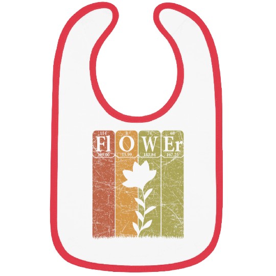 Flower Periodic Table Elements Flowers Lover Florist 21 Bibs