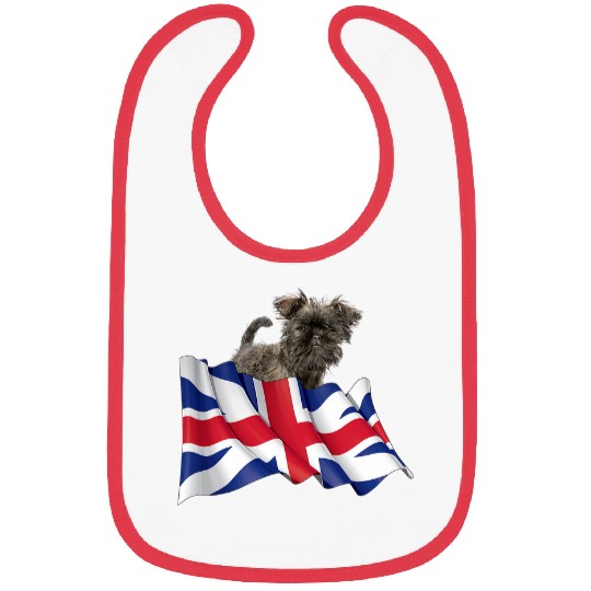 Affenpinscher Pet Union Jack Flag Dog Bibs