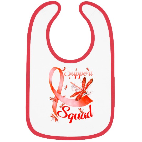 ADHD Ribbon Warrior Support Squad Dragonfly ADHD Awareness Bibs