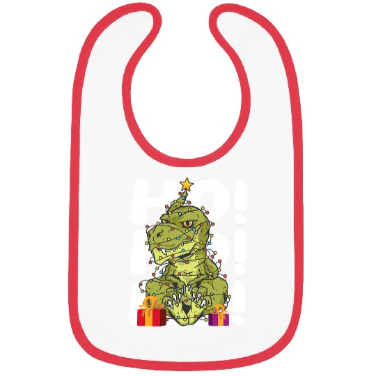 Dinosaur Pet Ho Ho Ho Tree Rex Bibs