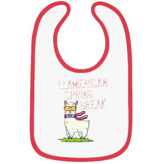 Llama Pet Spring Break Bibs