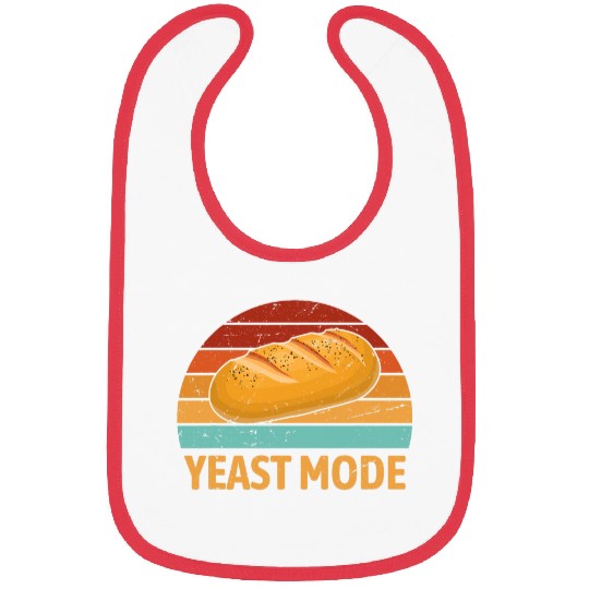 Retro Yeast Mode Funny Sourdough Bread Baker Baking Humor Bibs