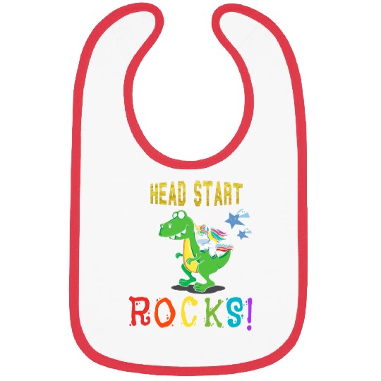 Unicorn Pet Back to school Head start rocks dinosaurunicorn Bibs