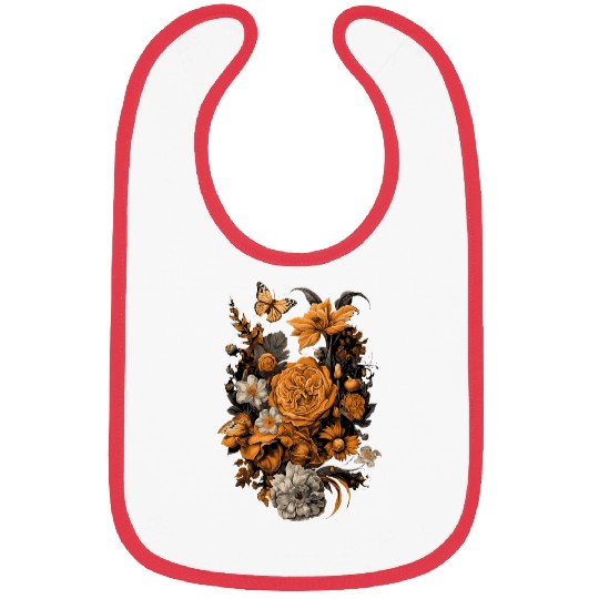 vintages Flowers Floral Pressed Flower 220 Bibs