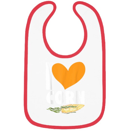 I Love Corn Grain Kernel Maize Lover Corn Farmer 21 Bibs