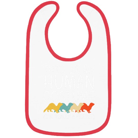 Ferret Pet Halloween Human Costume Weasel Pet Easy DIY Bibs