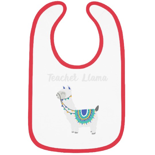Llama Pet Teacher Llama Funny Cool Field Trip School Teaching Bibs