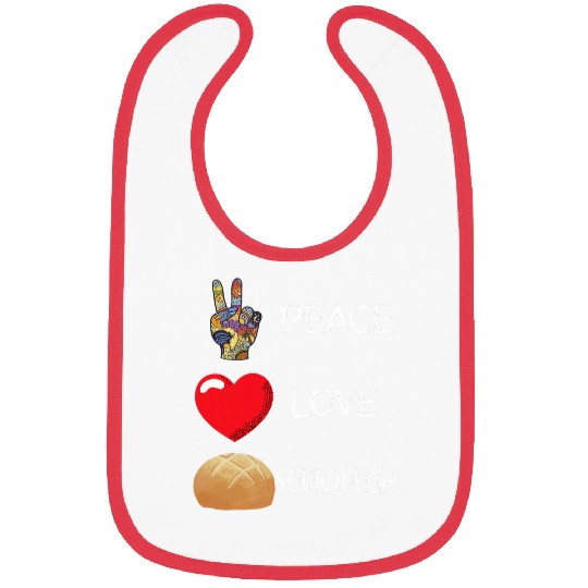 Love Peace Baking Sourdough Bread Baker Sourdough Starter Bibs