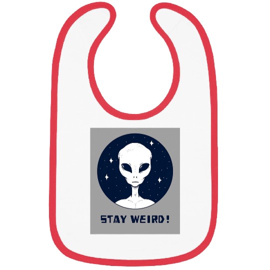 Aliens UFO Stay Weird 9 Bibs