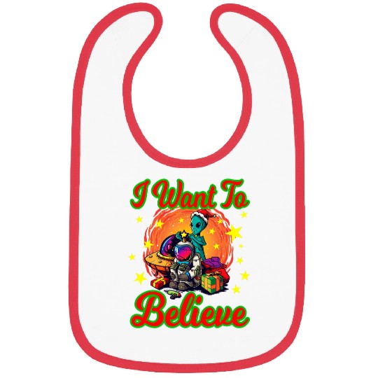 Aliens UFO Alien Christmas Astronaut for Men and Women Bibs