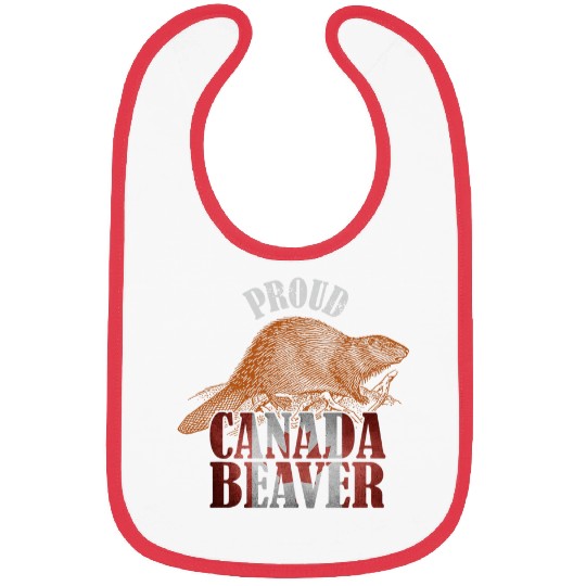 Beaver Pet Proud Canadian Flag Canada Bibs