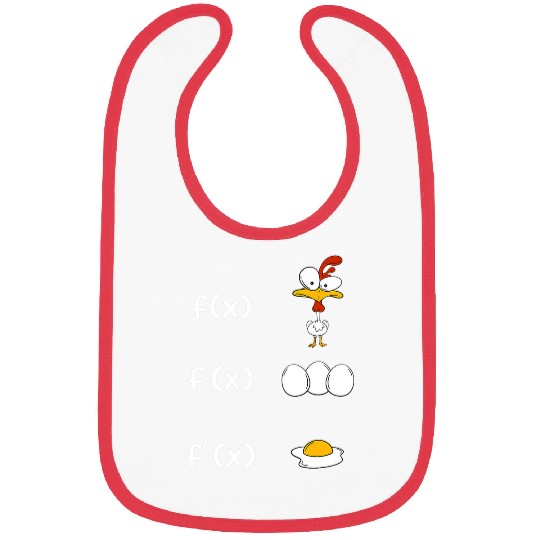 Chicken Pet Discharge function math teacher fried egg drain Bibs