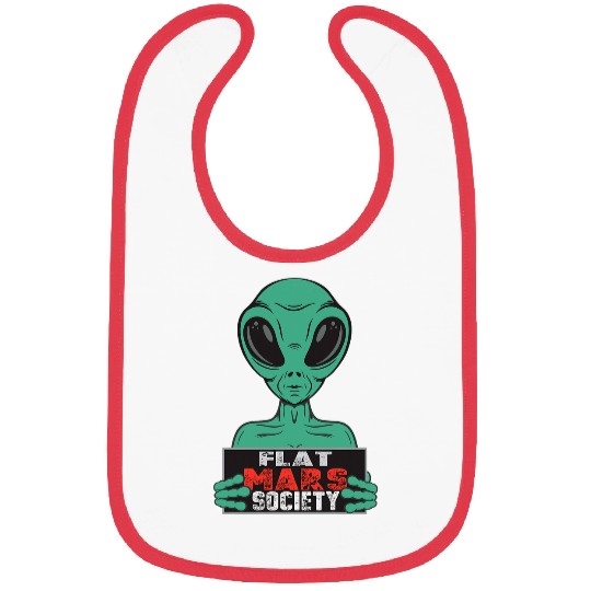 Aliens UFO Flat Mars Society Bibs