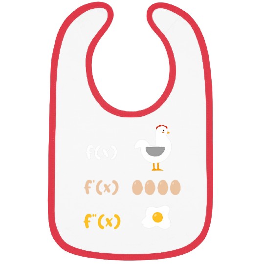 Chicken Pet Discharge function math teacher fried egg drain 0 Bibs