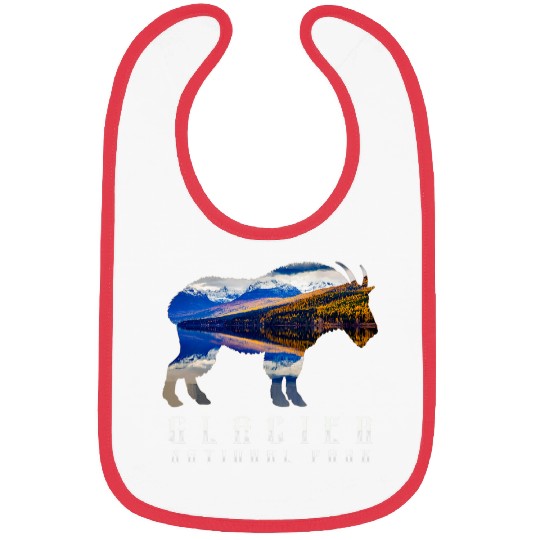 Goats Pet Glacier National Park Goats Lake Image Souvenir Bibs
