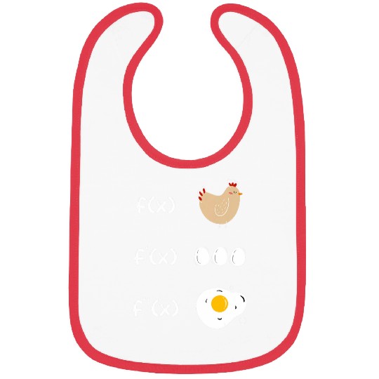 Chicken Pet Derivative Function Math Teacher Fried Egg Derivative Chicken Bibs