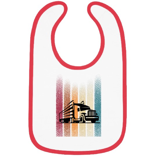 vintages Retro Truck Gift Idea Road Man Heavy Weight Bibs