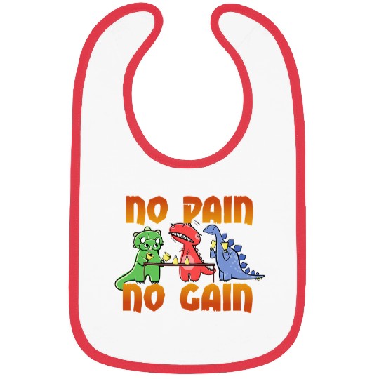 Dinosaur Pet No Pain No Gain Dinosaur Handbell Practice Bibs