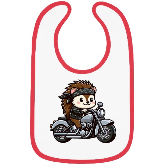 Hedgehog Biker Pet Funny Motorcycle Bibs
