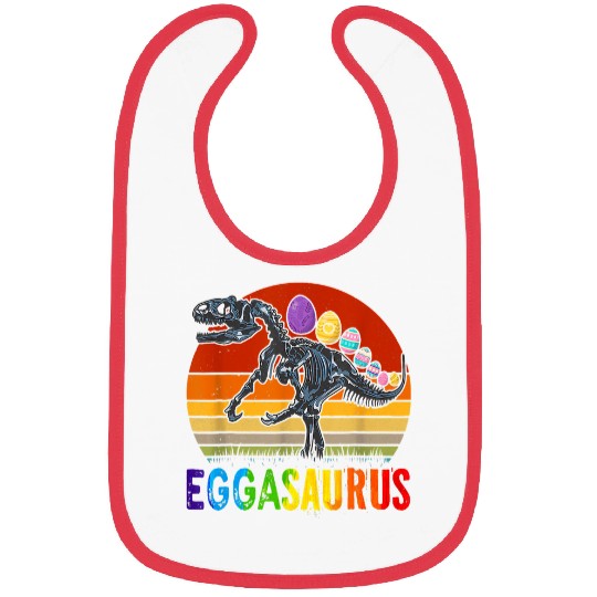 Dinosaur Pet eggasaurus stegosaurus egg dinosaur happy easter day Bibs