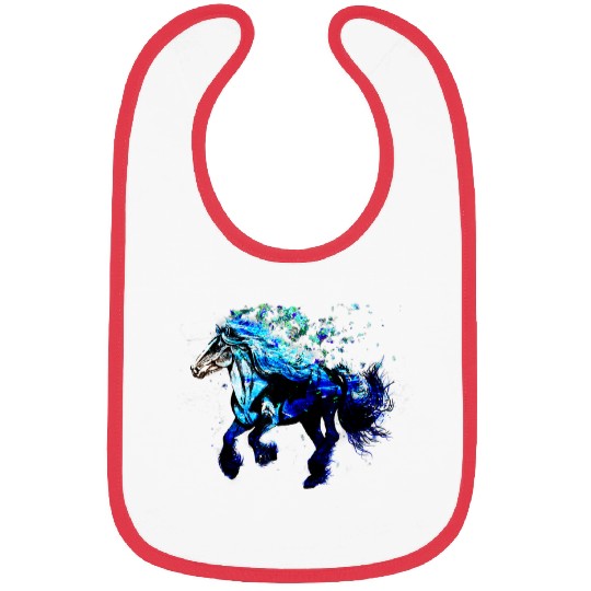 Horse Pet Galaxy horse animal print design Bibs