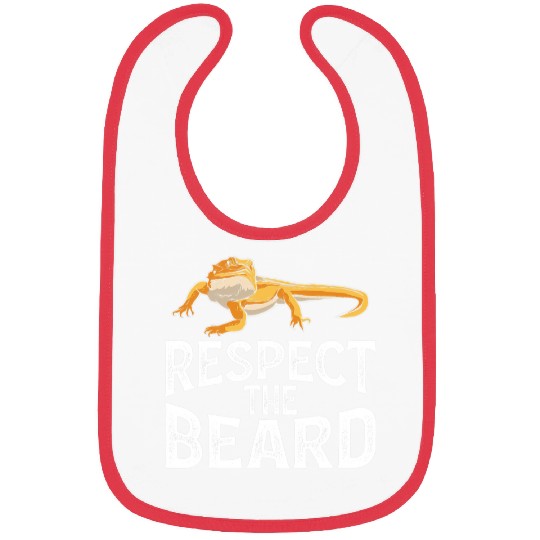 Bearded Dragon Pet Funny Lizard Reptile Respect The Beard Bibs