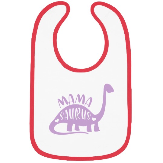 Dinosaur Pet Cute Purple Dinosaur Mamasaurus Bibs