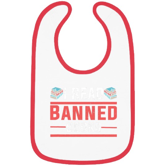 Book Fun I Read Banned Books Funny Bookworm Librarian Library Bibs