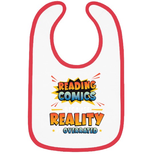 Book Fun Reading Comics Bam Wow Zap Comic Book Lover 1 Bibs