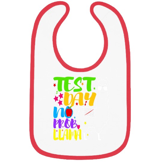 Llama Pet Test Day No Probllama Teacher Testing Day Teacher Student 22 Bibs