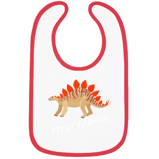 Dinosaur Pet Cute Stegosaurus Dinosaur Design Bibs
