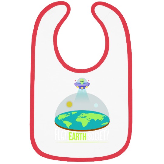 Aliens UFO Funny Flat Earth Society 2Alien Bibs