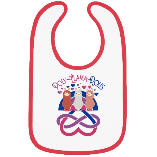 Llama Pet polyllamarous funny Polyamory For Polyamorous throuple 9 Bibs