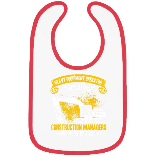 Excavator Fun Operator Construction Manager Worker Backhoe Bibs