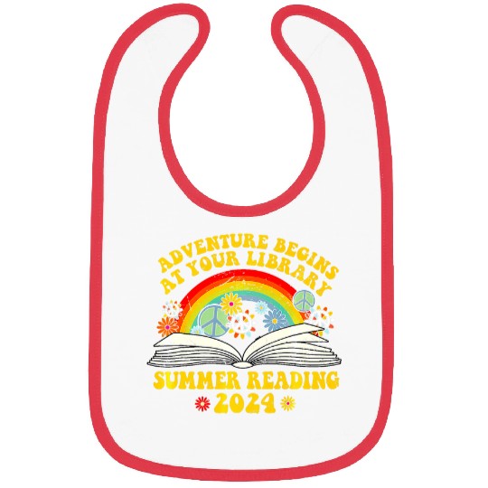 Adventure Begins At Your Library Summer Reading 2024 Rainbow 22 Bibs