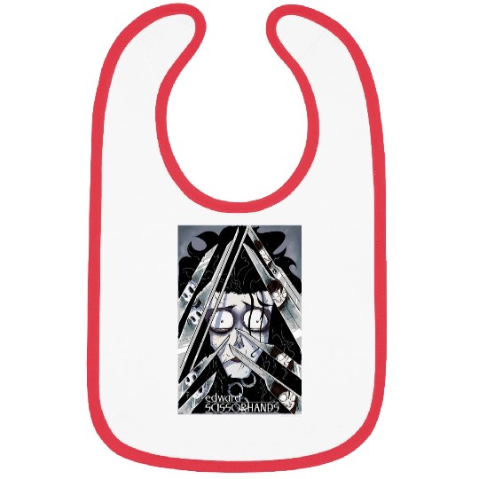 Book Fun Edward Scissorhands Edward Behind Scissors Comic Book Poster Bibs