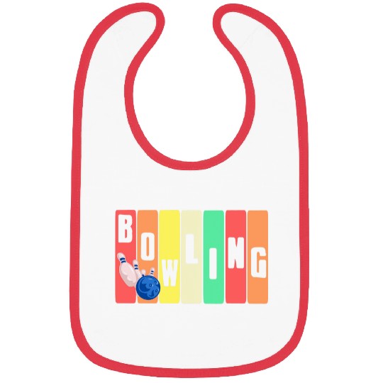 Sport Bowling Awesome Retro vintages Bowling Present Bibs