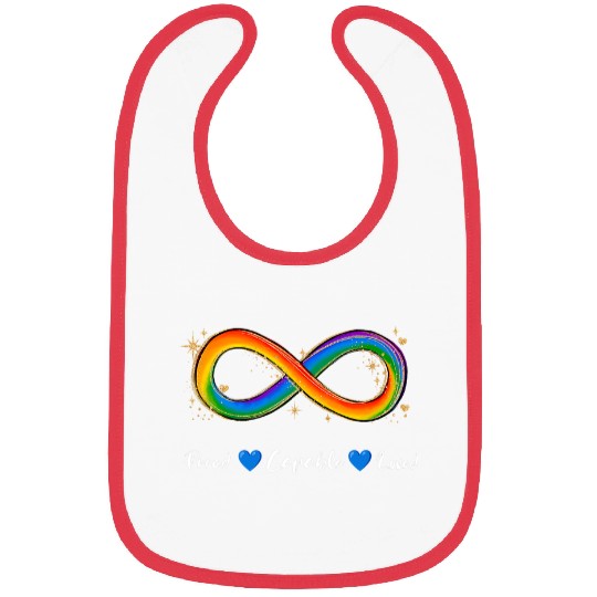 Autism Puzzle Neurodivergent Rainbow Infinity Autism Awareness Month Bibs