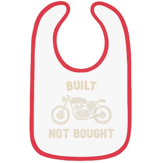 Cafe Racer Design Hand Drawn Motorcycle Built Not Bought Bibs
