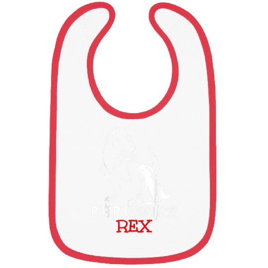 Dinosaur Pet Fathers Day Papasaurus Rex Bibs