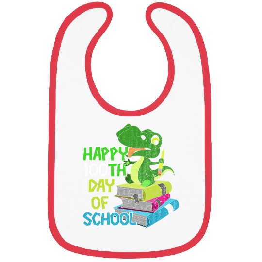 Dinosaur Pet Cute Student Boys Kids Dinosaur Gift 100th Day Of School Bibs