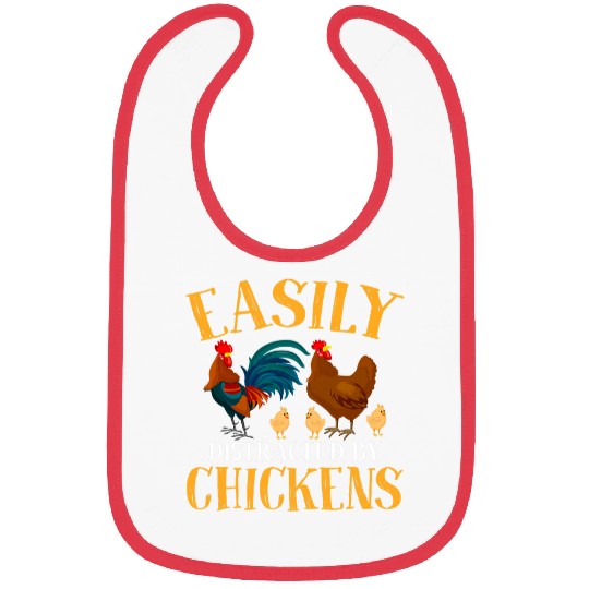 Chicken Pet Easily Distracted By Chickens Hen Farming Rooster Bibs