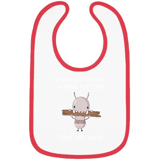 Funny termite bug exterminator Bibs